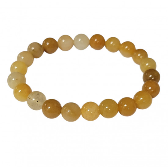 Yellow Jade Bracelet 8mm