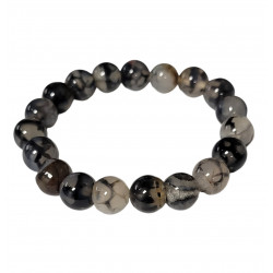 Bracelet agate serpent 10mm 