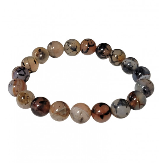 Orange Snake Agate Bracelet 10mm Orange Snake Agate Bracelet 10mm