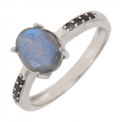 Ring 38-24 Labradorite Sterling Silver