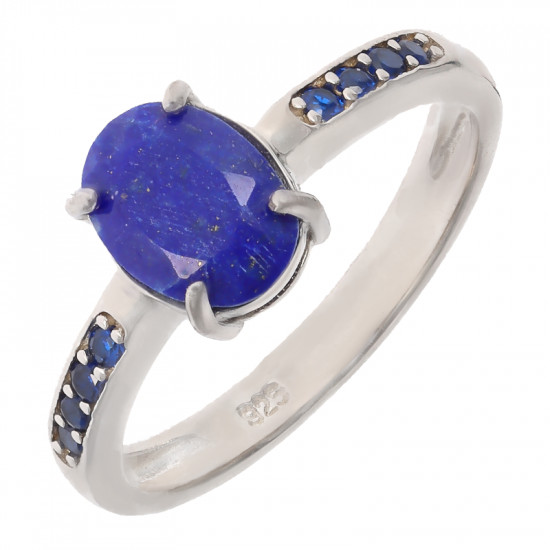 Ring 38-24 Lapis Lazuli Sterling Silver Ring 38-24 Lapis Lazuli Sterling Silver