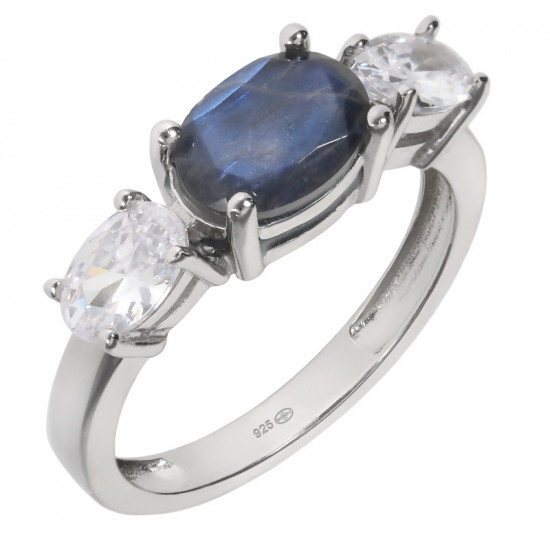 Ring 38-25 Labradorite Sterling Silver Ring 38-25 Labradorite Sterling Silver