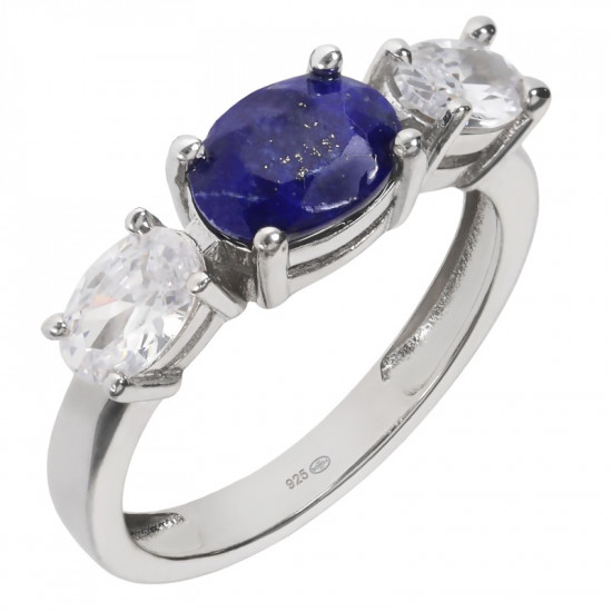 Ring 38-25 Lapis Lazuli Sterling Silver Ring 38-25 Lapis Lazuli Sterling Silver