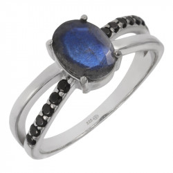 Ring 38-27 Labradorite Sterling Silver