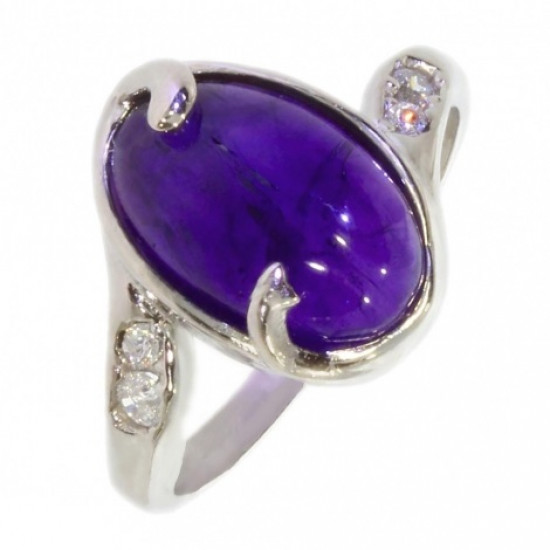 Ring 42-28 Amethyst Sterling Silver Ring 42-28 Amethyst Sterling Silver