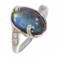 Ring 42-28 Labradorite Sterling Silver