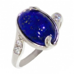 Bague 42-28 lapis lazuli argent