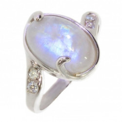 Ring 42-28 Moonstone Sterling Silver