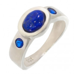 Bague 42-31 lapis lazuli argent
