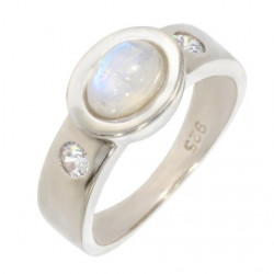 Ring 42-31 Moonstone Sterling Silver
