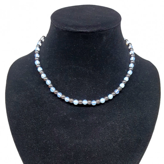 opalite - hematite necklace