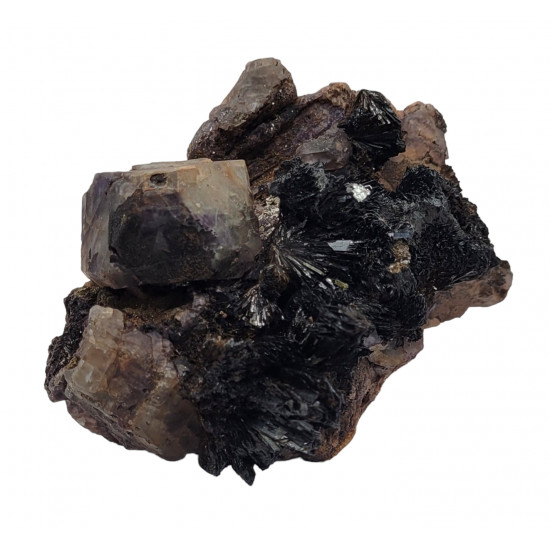 Fluorite - Goethite - Onegite - smokyquartz