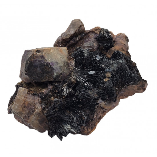 Fluorite - Goethite - Onegite - smokyquartz