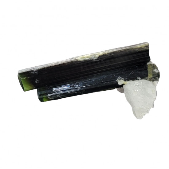 green cap tourmaline on albite