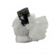 green cap tourmaline on albite