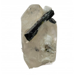 green cap tourmaline on albite