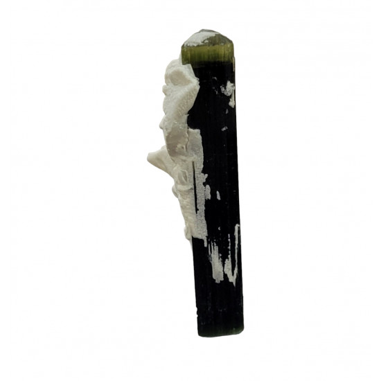 green cap tourmaline on albite