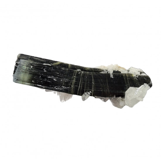 green cap tourmaline on albite