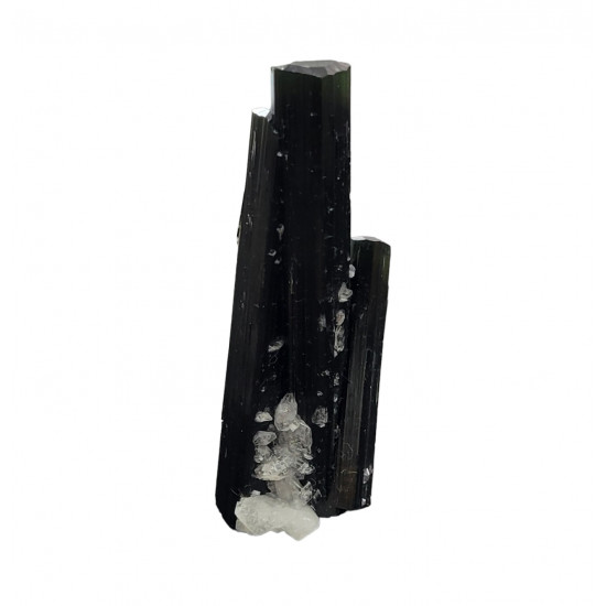 green cap tourmaline on albite