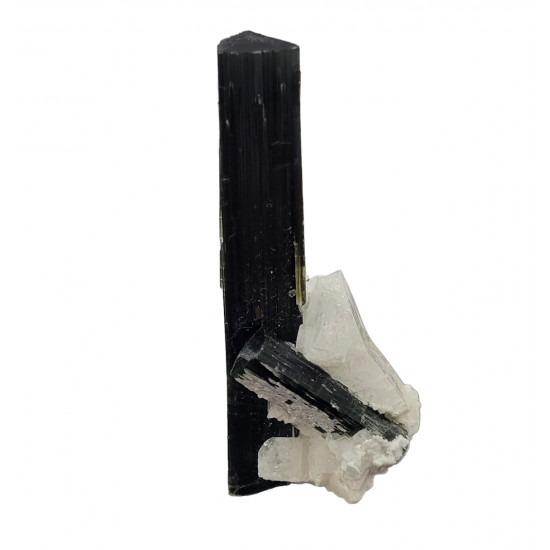 green cap tourmaline on albite