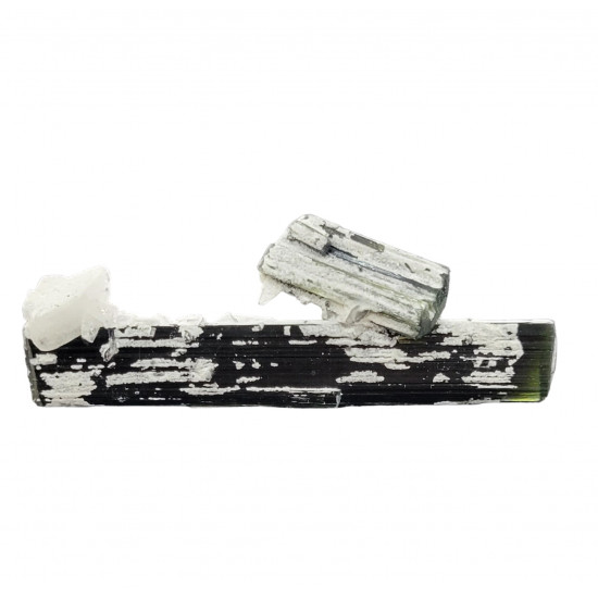 green cap tourmaline on albite