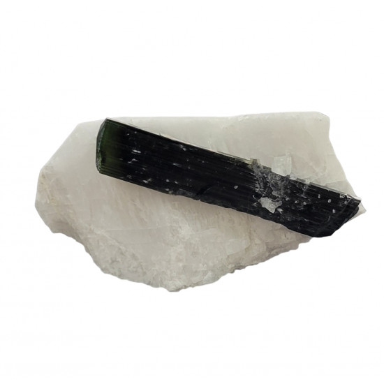 green cap tourmaline on albite