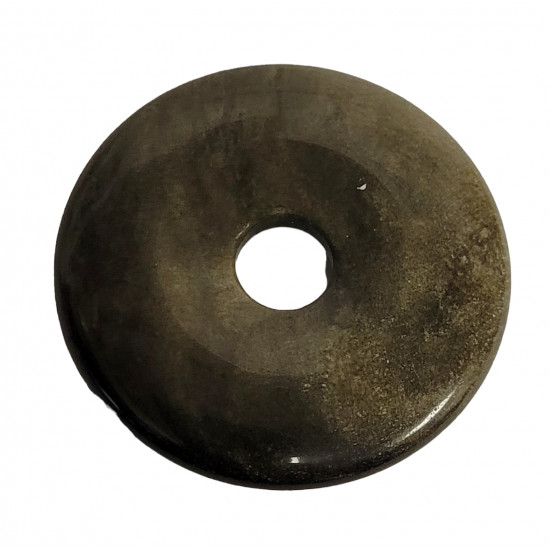 gold obsidian donut 4 cm