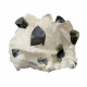 green cap tourmaline on albite and muscovite