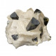 green cap tourmaline on albite and muscovite