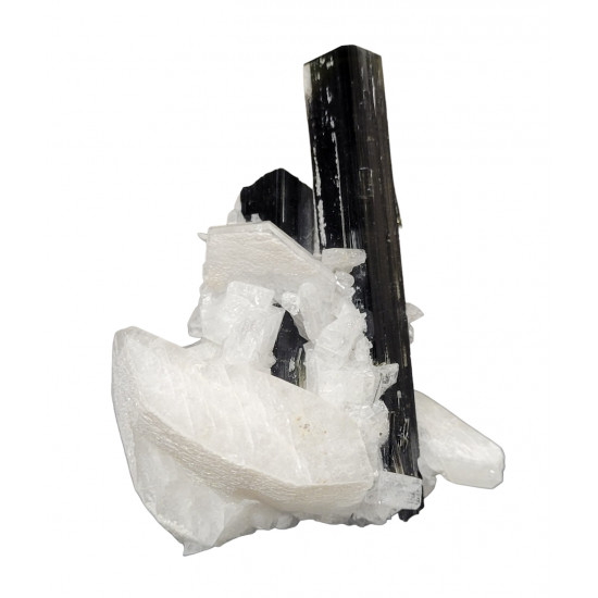 green cap tourmaline on albite