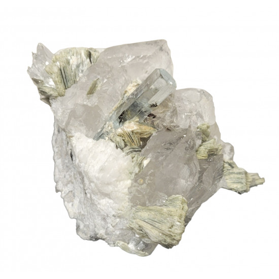Aquamarine - Orthose - mica - quartz