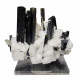 green cap tourmaline on albite and muscovite