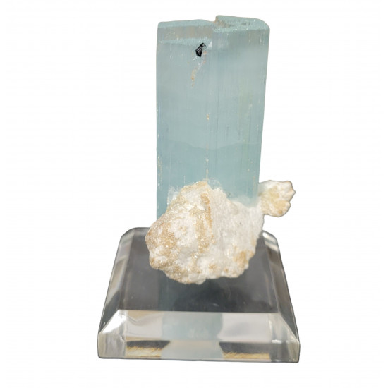 Aquamarine double terminated - feldspath