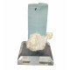Aquamarine double terminated - feldspath