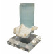 Aquamarine double terminated - feldspath