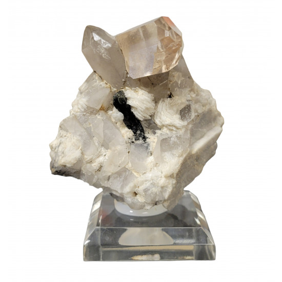 Champagne Topaze - Quartz - Clevandite - Tourmaline