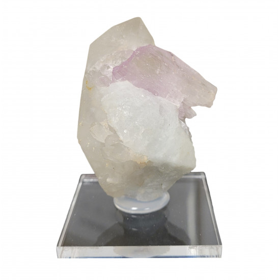 Kunzite on Quartz