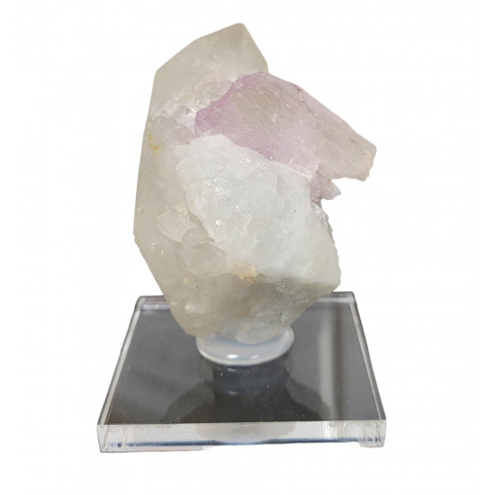 Kunzite on Quartz