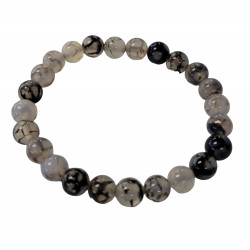 Bracelet agate serpent 8mm 