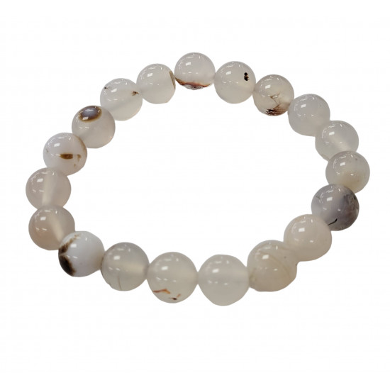 White agate bracelet 10mm
