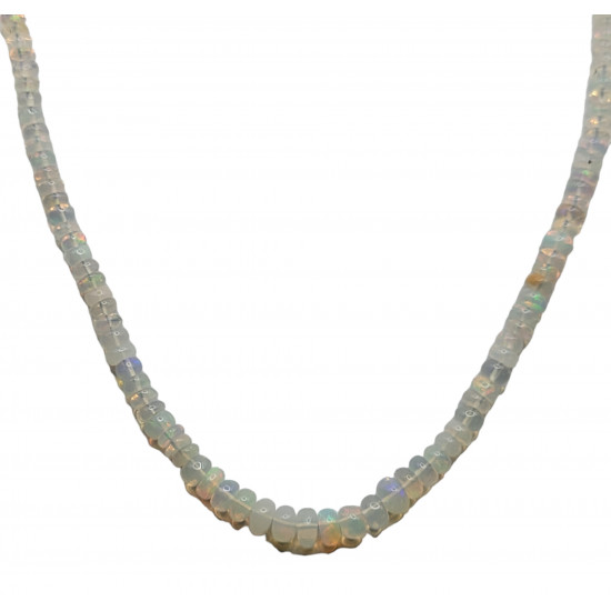 Sterling Silver Ethiopian Opal Necklace