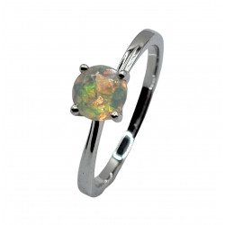 Bague opal d'ethiopie argent
