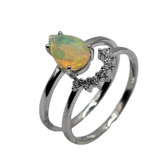 Ring Ethiopian Opal Sterling Silver