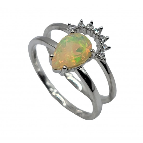 Ring Ethiopian Opal Sterling Silver