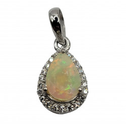 Sterling Silver Ethiopian Opal pendant