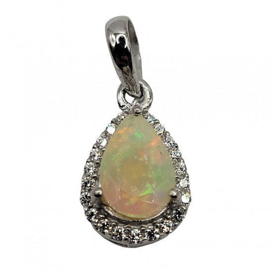 Sterling Silver Ethiopian Opal pendant