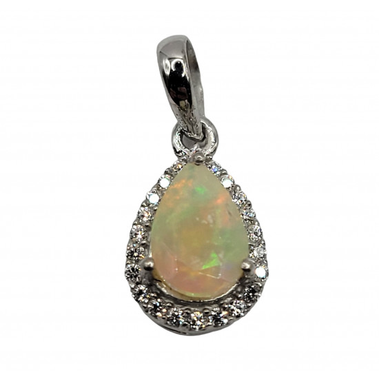 Sterling Silver Ethiopian Opal pendant
