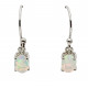 Sterling Silver Ethiopian Opal Earrings
