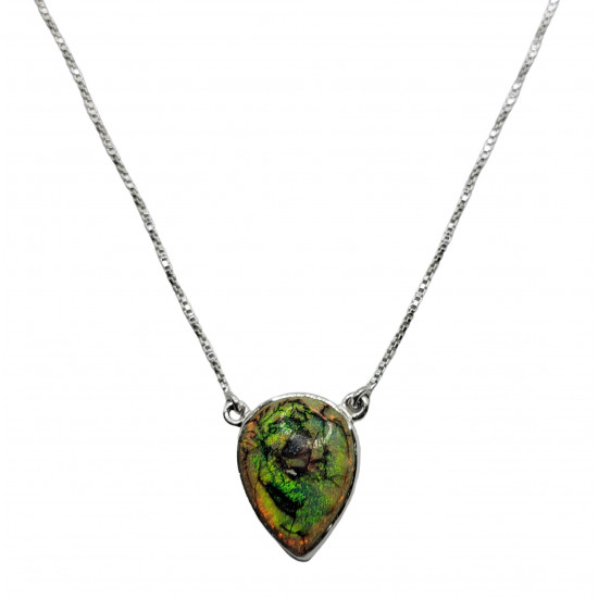 Sterling Silver Ethiopian Opal Necklace