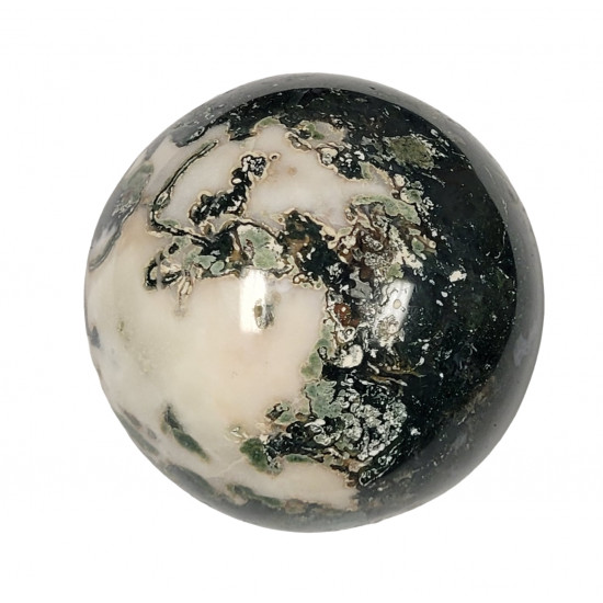 moss agate sphere